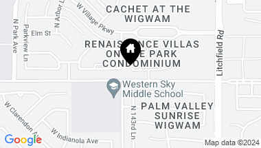 Map of 14250 W WIGWAM Boulevard # 3224, Litchfield Park AZ, 85340