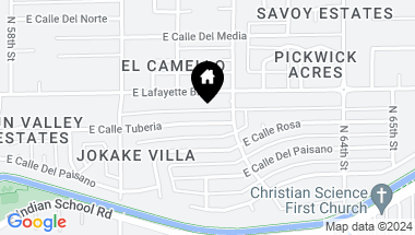 Map of 6122 E Calle Tuberia --, Scottsdale AZ, 85251