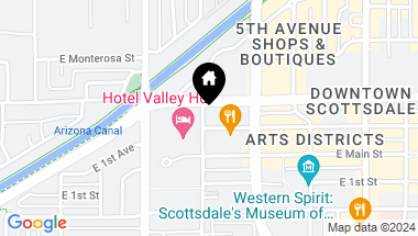 Map of 6910 E 1st Avenue # 5, Scottsdale AZ, 85251