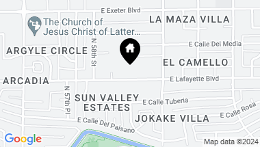 Map of 5902 E LAFAYETTE Boulevard, Phoenix AZ, 85018