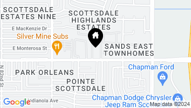 Map of 8588 E INDIAN SCHOOL Road # D, Scottsdale AZ, 85251