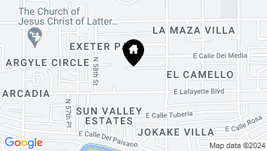 Map of 5901 E CALLE DEL SUD --, Phoenix AZ, 85018