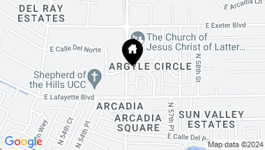 Map of 5601 E MONTEROSA Street, Phoenix AZ, 85018