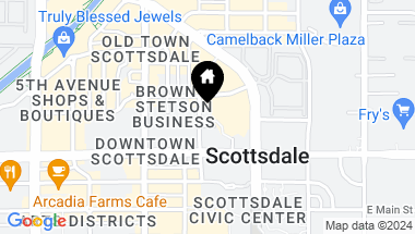 Map of 7301 E 3RD Avenue # 401, Scottsdale AZ, 85251