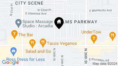 Map of 4138 N 34TH Place, Phoenix AZ, 85018