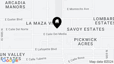 Map of 6130 E CALLE DEL MEDIA Street, Scottsdale AZ, 85251