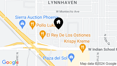 Map of 4141 N 34TH Avenue, Phoenix AZ, 85017
