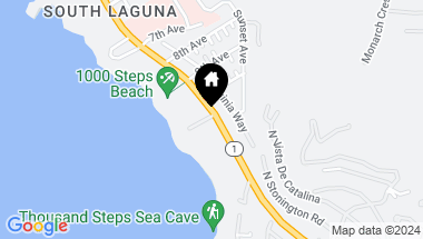 Map of 32041 Point Place, Laguna Beach CA, 92651