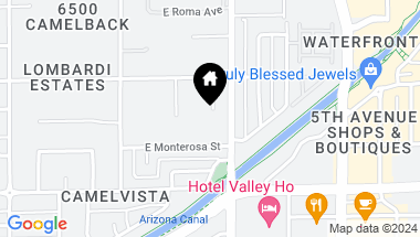 Map of 6733 E EXETER Boulevard # 2, Scottsdale AZ, 85251