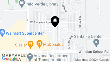 Map of 4218 N 49TH Avenue, Phoenix AZ, 85031