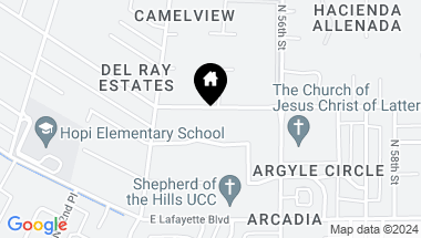 Map of 5445 E EXETER Boulevard, Phoenix AZ, 85018