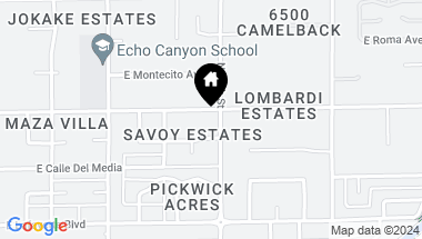 Map of 6339 E Exeter Boulevard, Scottsdale AZ, 85251
