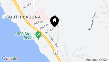 Map of 31911 Crestwood Place, Laguna Beach CA, 92651