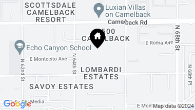 Map of 6458 E EXETER Boulevard, Scottsdale AZ, 85251