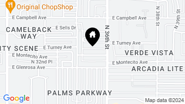 Map of 3526 E MONTECITO Avenue, Phoenix AZ, 85018