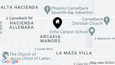 Map of 4350 N Jokake Drive, Scottsdale AZ, 85251