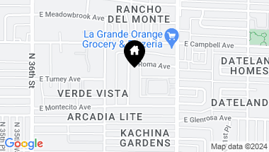 Map of 4339 N 39th Street, Phoenix AZ, 85018