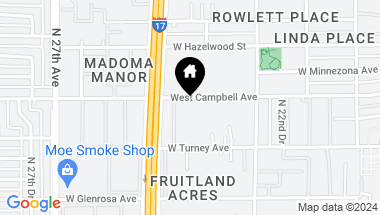 Map of 2409 W CAMPBELL Avenue # 3, Phoenix AZ, 85015