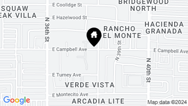 Map of 4432 N 38th Street, Phoenix AZ, 85018
