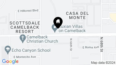 Map of 6500 E Camelback Road # 1013, Scottsdale AZ, 85251