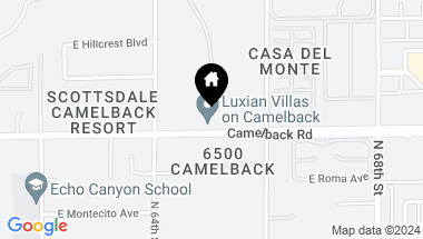 Map of 6500 E CAMELBACK Road # 1008, Scottsdale AZ, 85251