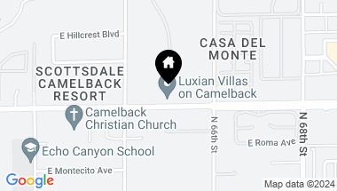 Map of 6500 E CAMELBACK Road # 1007, Scottsdale AZ, 85251