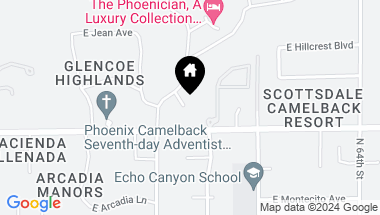 Map of 6000 E Camelback Road # 7707, Scottsdale AZ, 85251