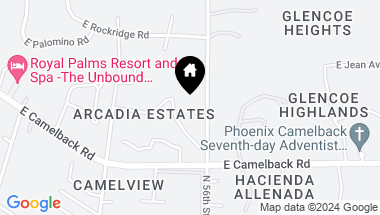 Map of 4556 N 56TH Street, Phoenix AZ, 85018