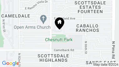 Map of 8475 E HAZELWOOD Street, Scottsdale AZ, 85251