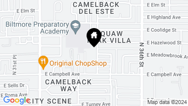 Map of 4540 N 34th Place, Phoenix AZ, 85018