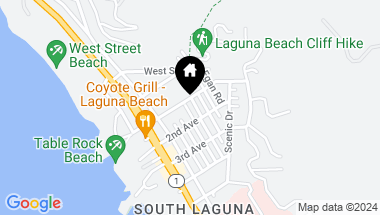 Map of 31562 Wildwood Road, Laguna Beach CA, 92651