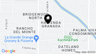 Map of 4030 E HAZELWOOD Street, Phoenix AZ, 85018