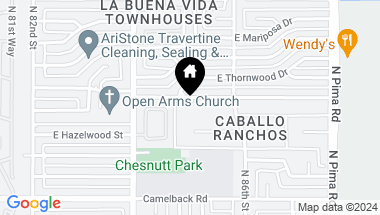 Map of 8517 E Highland Avenue, Scottsdale AZ, 85251