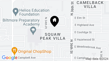 Map of 3442 E Coolidge Street, Phoenix AZ, 85018