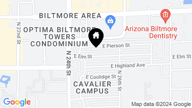 Map of 2452 E ELM Street, Phoenix AZ, 85016