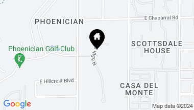 Map of 4735 N 65TH Street, Scottsdale AZ, 85251