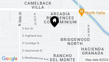Map of 3815 E ELM Street, Phoenix AZ, 85018