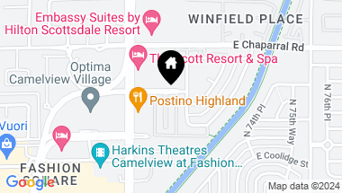 Map of 4843 N 72ND Way, Scottsdale AZ, 85251