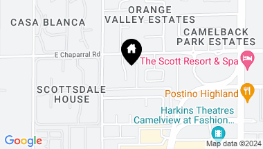 Map of 4819 N 68TH Place, Scottsdale AZ, 85251