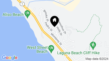 Map of 31312 Pedro Street, Laguna Beach CA, 92651