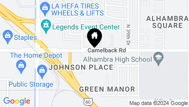 Map of 4015-4037 W Camelback Road, Phoenix AZ, 85019