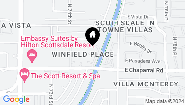 Map of 7436 E CHAPARRAL Road # B149, Scottsdale AZ, 85250