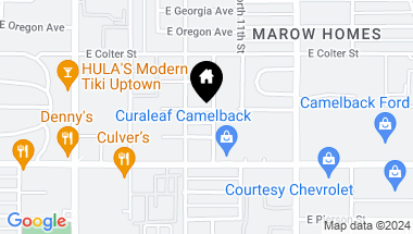 Map of 1025 E MEDLOCK Drive, Phoenix AZ, 85014
