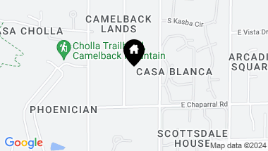 Map of 5113 N Wilkinson Road, Paradise Valley AZ, 85253