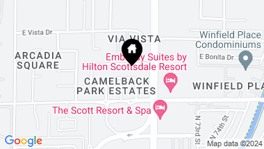 Map of 7114 E Pasadena Avenue, Paradise Valley AZ, 85253