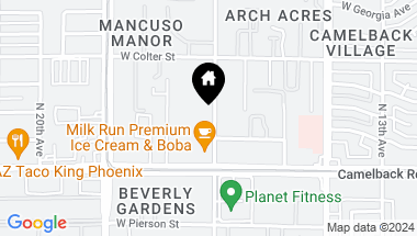 Map of 5106 N 17TH Avenue # 22, Phoenix AZ, 85015