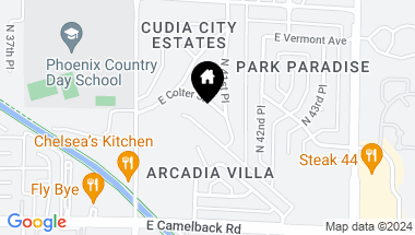 Map of 4139 E COLTER Street, Phoenix AZ, 85018