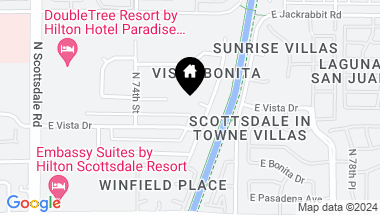 Map of 7501 E CHOLLA Lane, Scottsdale AZ, 85250