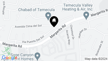 Map of 29983 Via Puesta Del Sol, Temecula CA, 92591