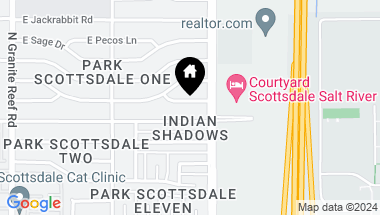 Map of 8731 E CRESTWOOD Way, Scottsdale AZ, 85250